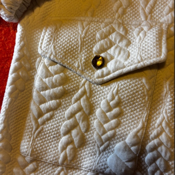 Zara off white quilted long sleeve high neck short dress NWT - Picture 4 of 15